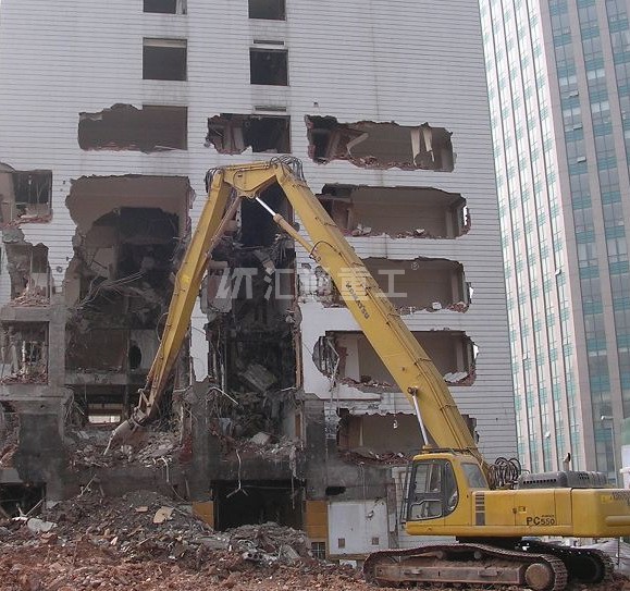 22米拆楼臂|港澳台CAT450危楼废楼拆除通用